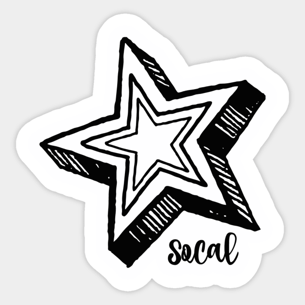 SoCal Sticker by nyah14